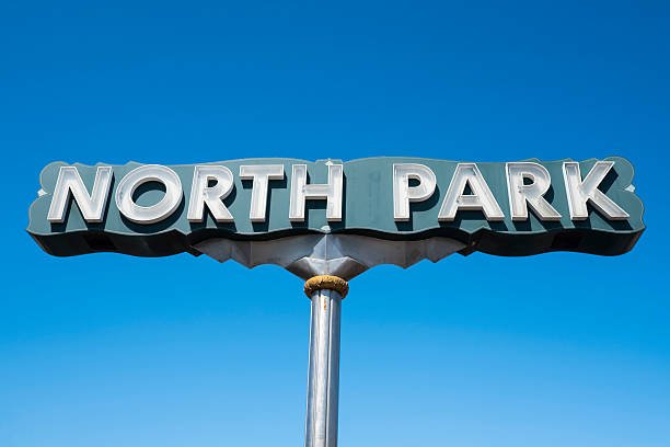 Entrance sign to the trendy North Park district of San Diego