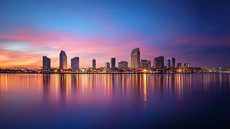 San Diego Skyline Stock Illustrations – 900 San Diego Skyline
